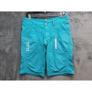 YETI Cycles Shorts Mens 34 Blue Bermuda Microfiber Adjustable Pockets 12 Inseam